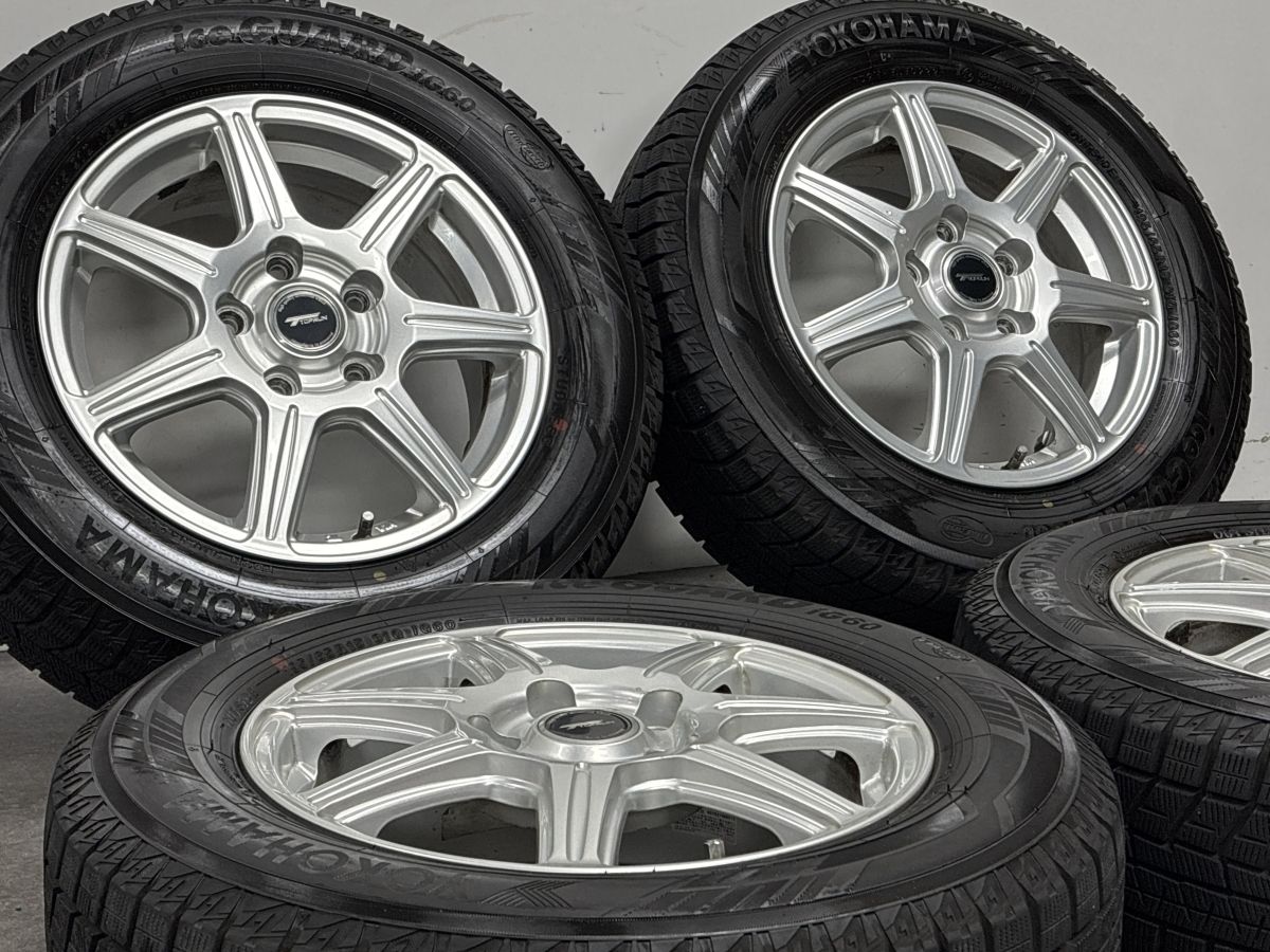 バリ溝】トップラン 15in 6J +53 PCD114.3 ヨコハマ アイスガード iG60 