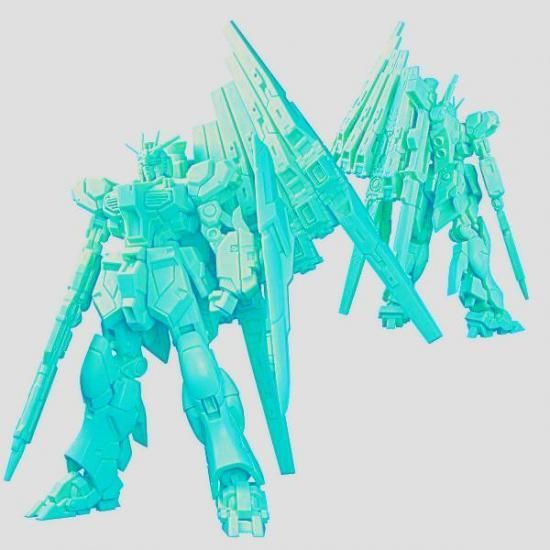 クリアエメラルドグリーンver.] 029.νガンダム (レアカラー