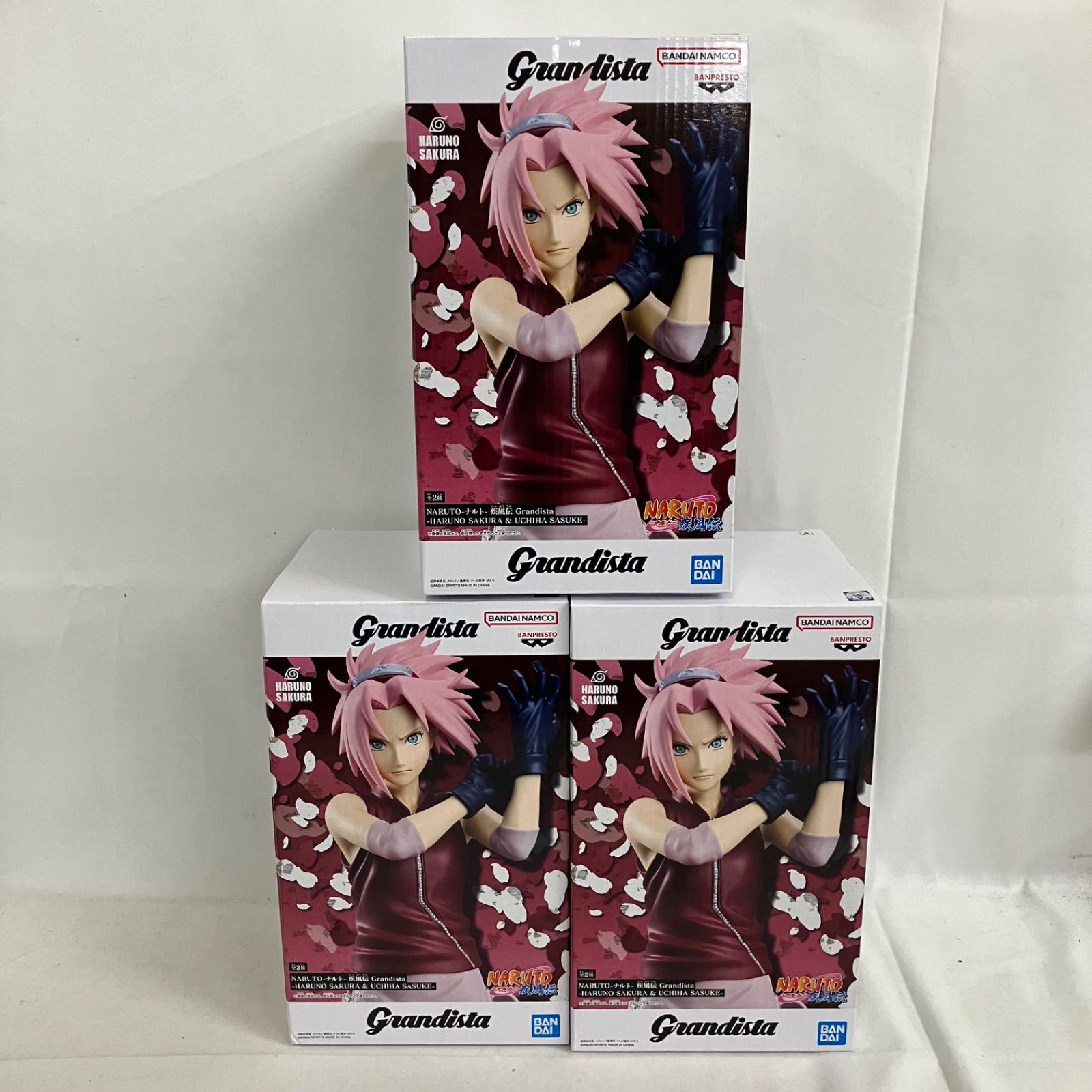 未開封 NARUTO疾風伝 Grandista 春野サクラ フィギュア 3個セット