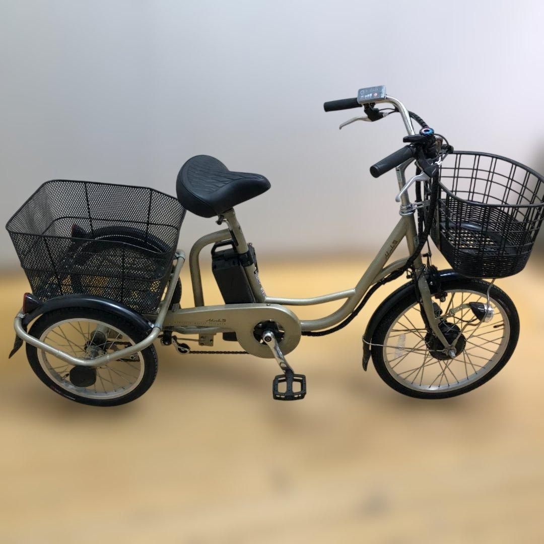 電動アシスト三輪自転車 BEPN20-CG カイホウジャパン 前20後16インチ 