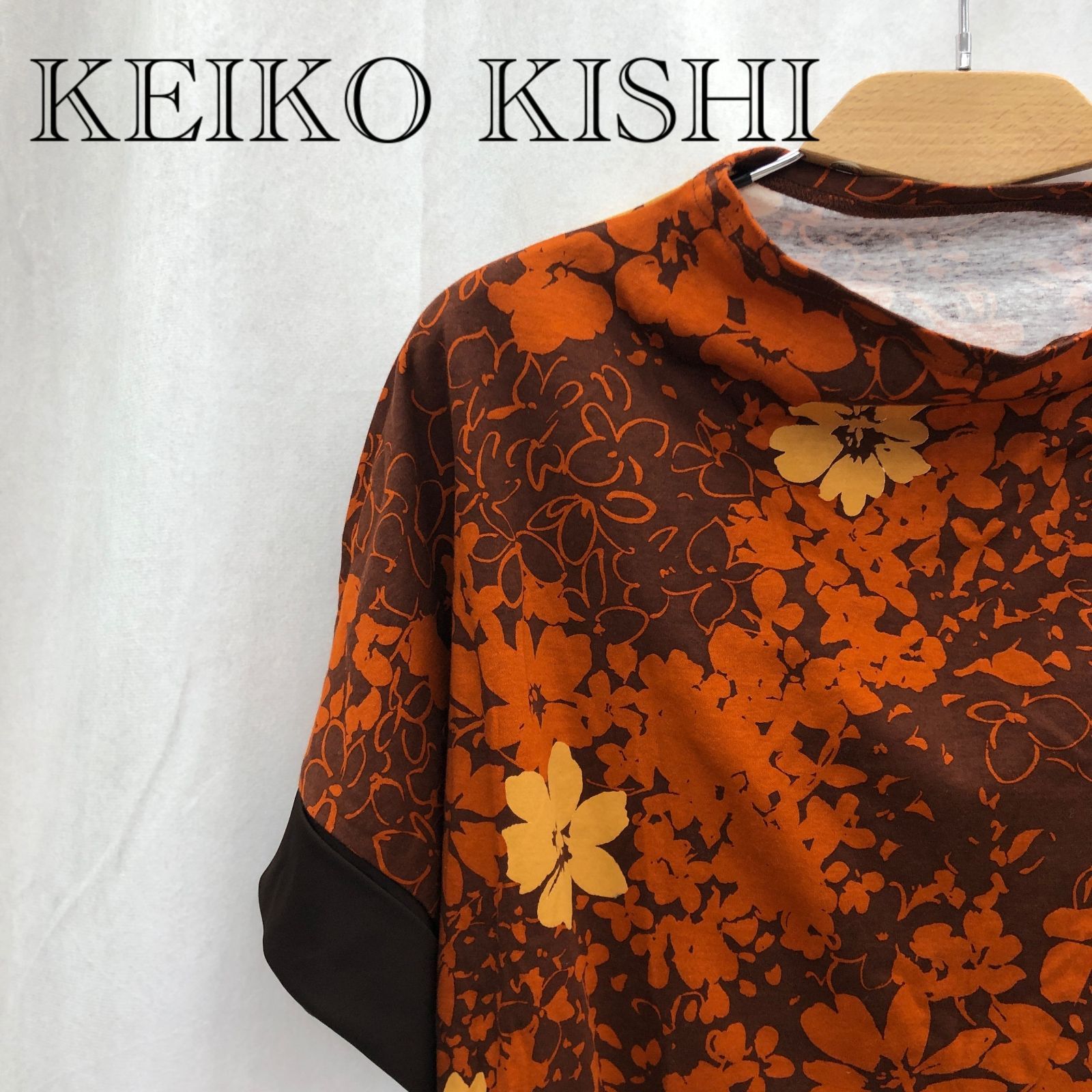 KEIKO KISHI ケイコキシ チュニック ハンソデ トップス オレンジ