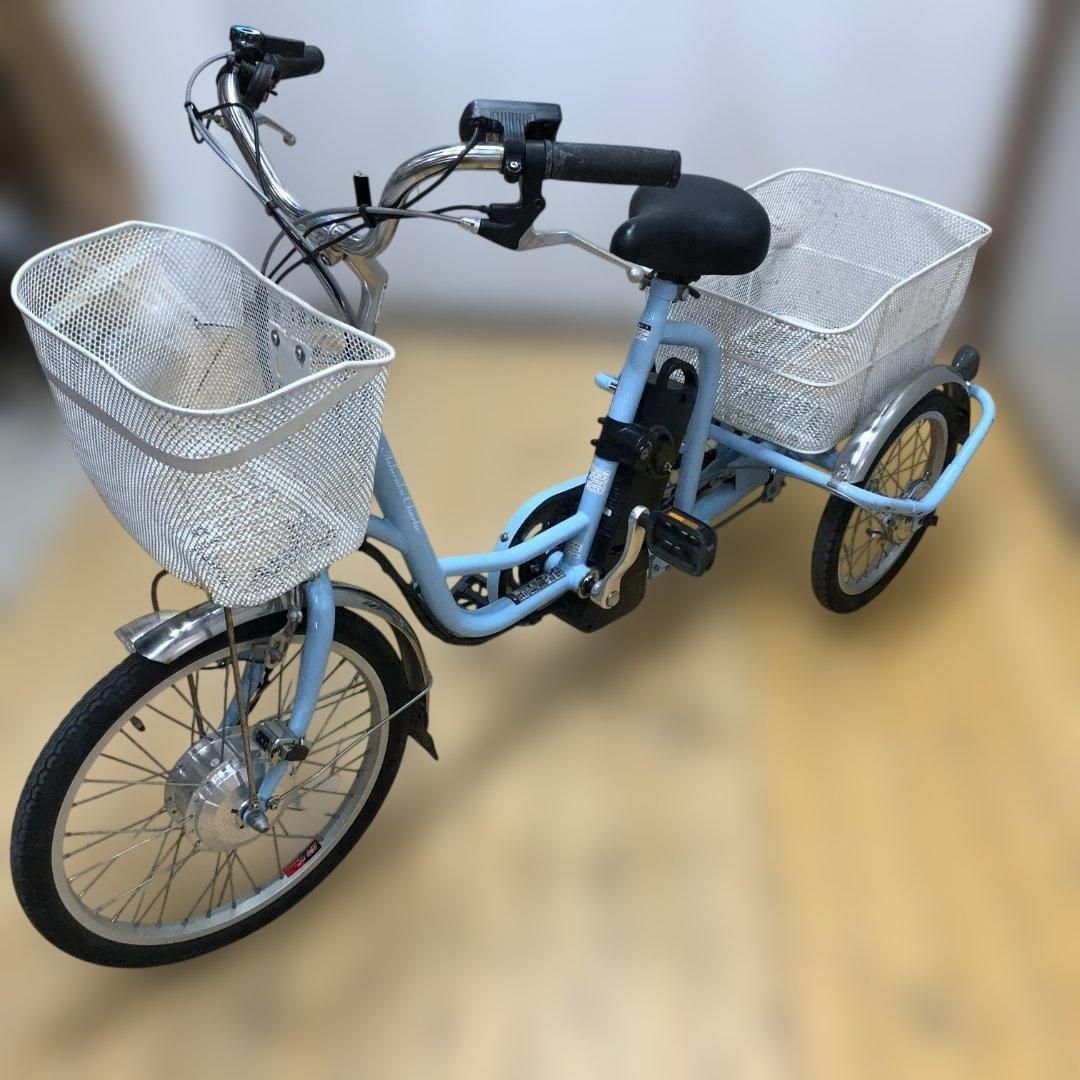 電動アシスト三輪自転車 ミムゴ MG-TRM20EB 前後大型カゴ付き 三輪 