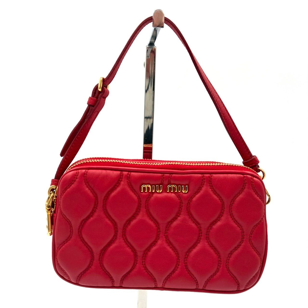 極美品】miumiu ミュウミュウ キルティング ミニ ショルダーバッグ 