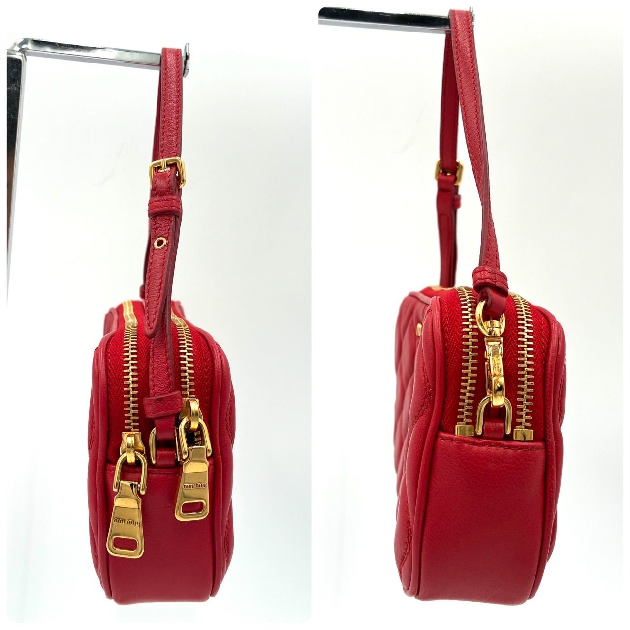 極美品】miumiu ミュウミュウ キルティング ミニ ショルダーバッグ 