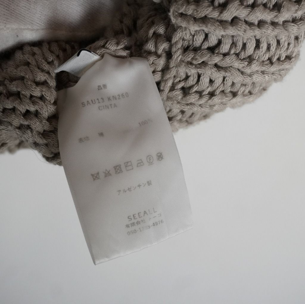 SEEALL シーオール V NECK GILLET Vネック ニット ベスト ジレ SAU13
