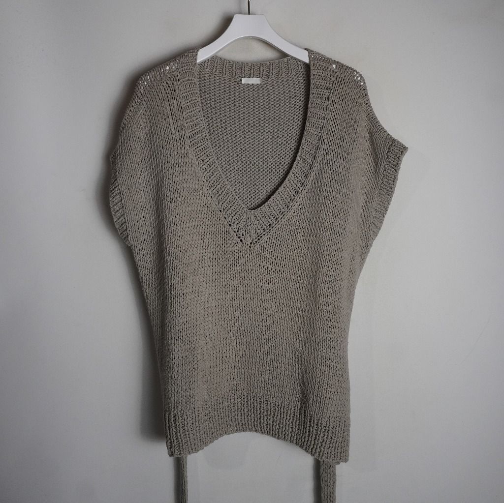 SEEALL シーオール　V NECK GILLET ニットベスト　ジレ SEEALL シーオール V NECK GILLET Vネック ニット ベスト ジレ SAU13