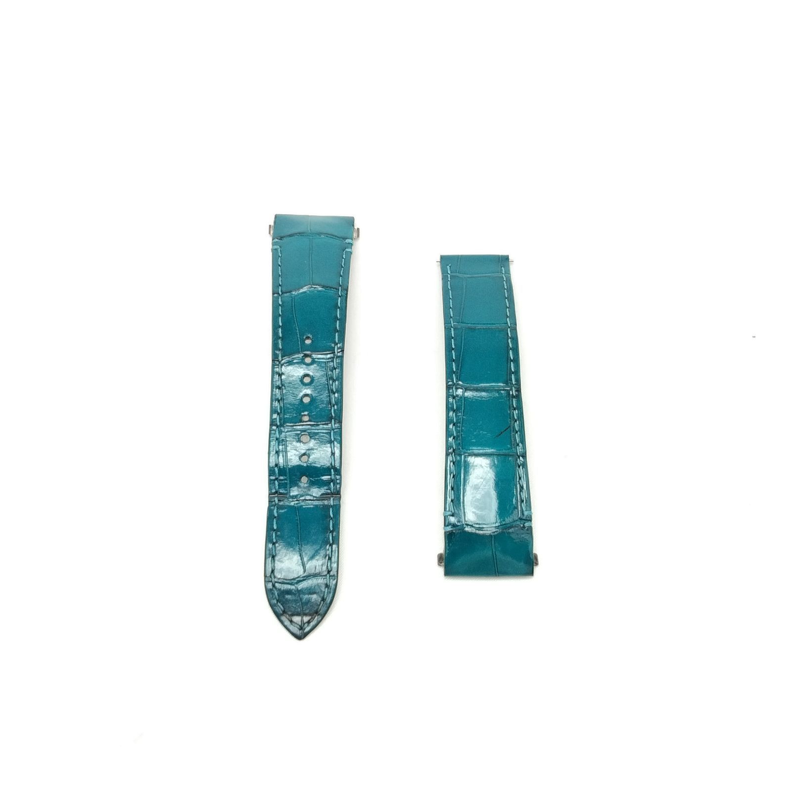 ✨️Cartier✨️ カルティエ アリゲーター ストラップ ターコイズ 革