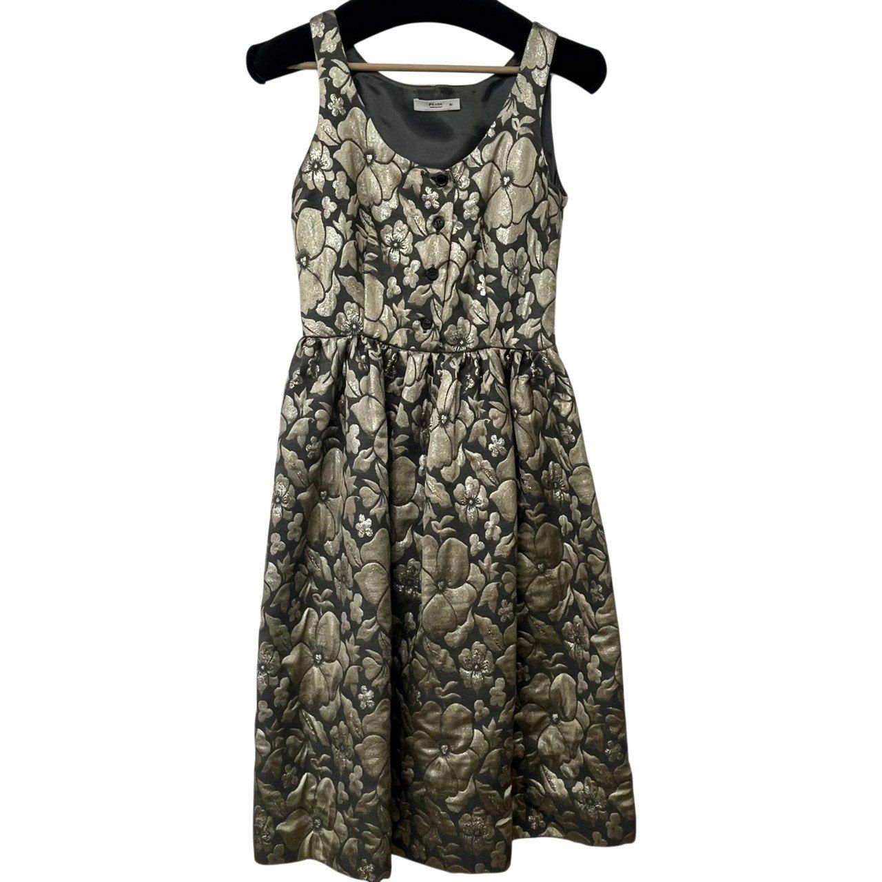PRADA/プラダ/花柄ワンピース/ノースリーブ/レディース/サイズ40 PRADA/プラダ/花柄ワンピース/ノースリーブ/レディース/サイズ40