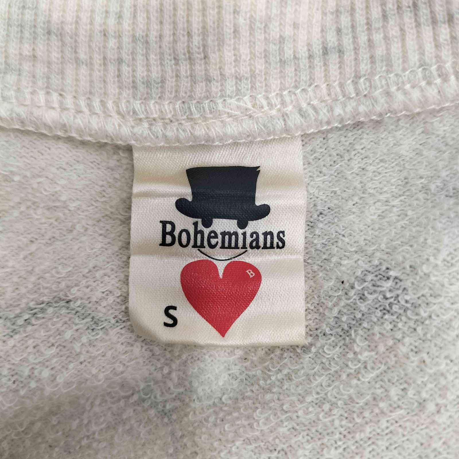 ボヘミアンズ・総柄 7分袖・スウェット ボヘミアンズ BOHEMIANS 七分丈 総柄 スウェット レディース JPN：S