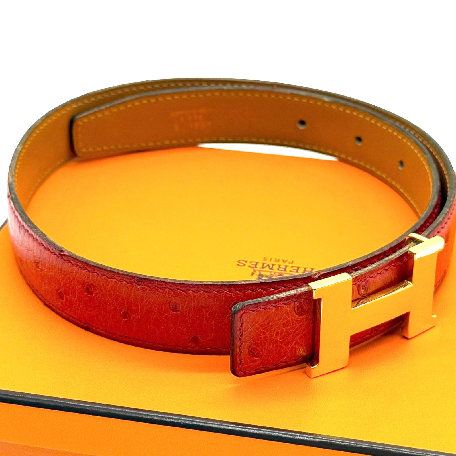 エルメス HERMES ミニ コンスタンス H ベルト オーストリッチ 