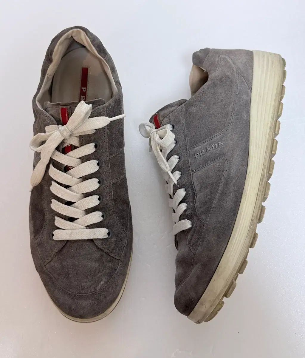美品 プラダスポーツ PRADA スニーカー ベージュ グレー PRADA