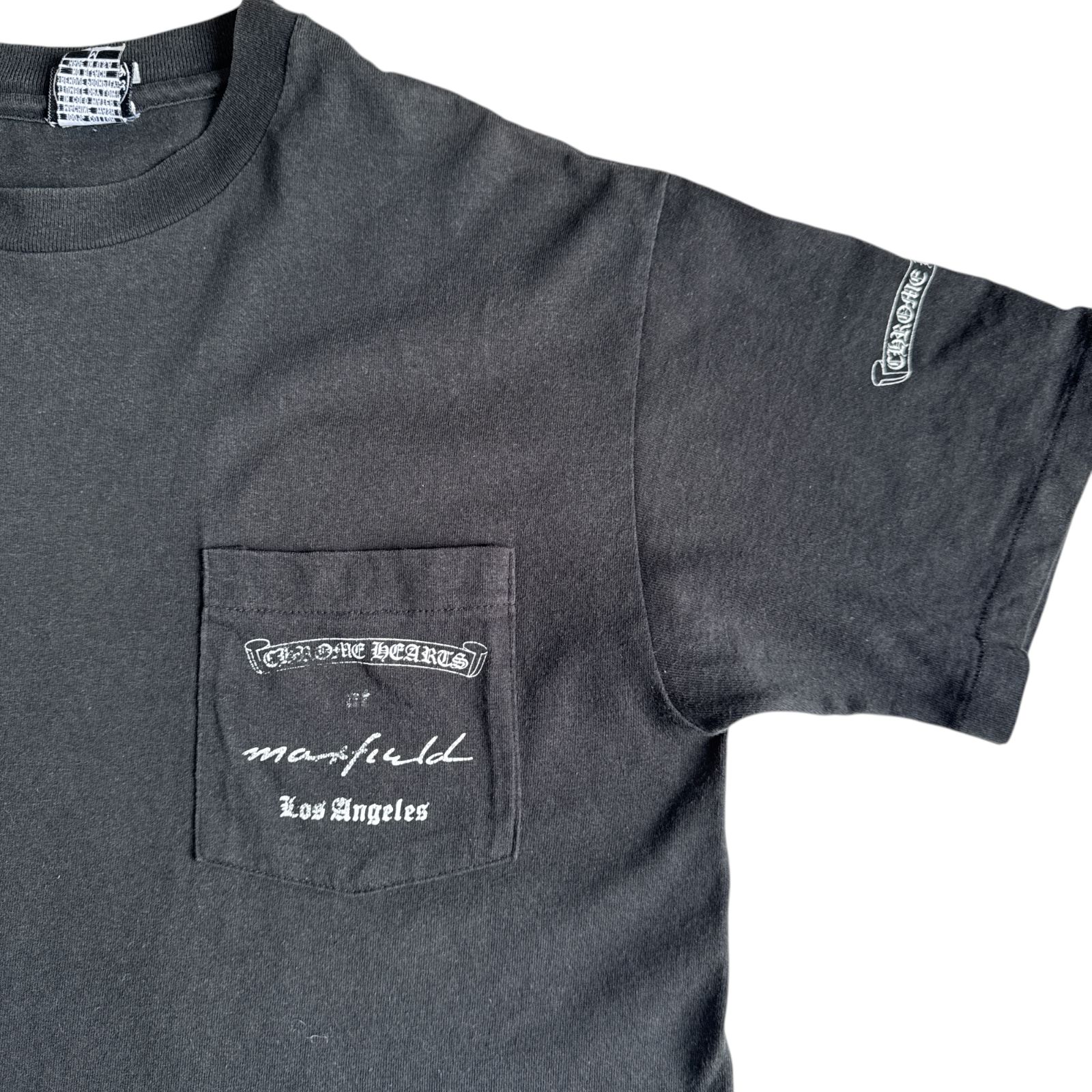 90s OLD CHROME HEARTS Maxfield Los Angeles Dagger ポケット Tシャツ 