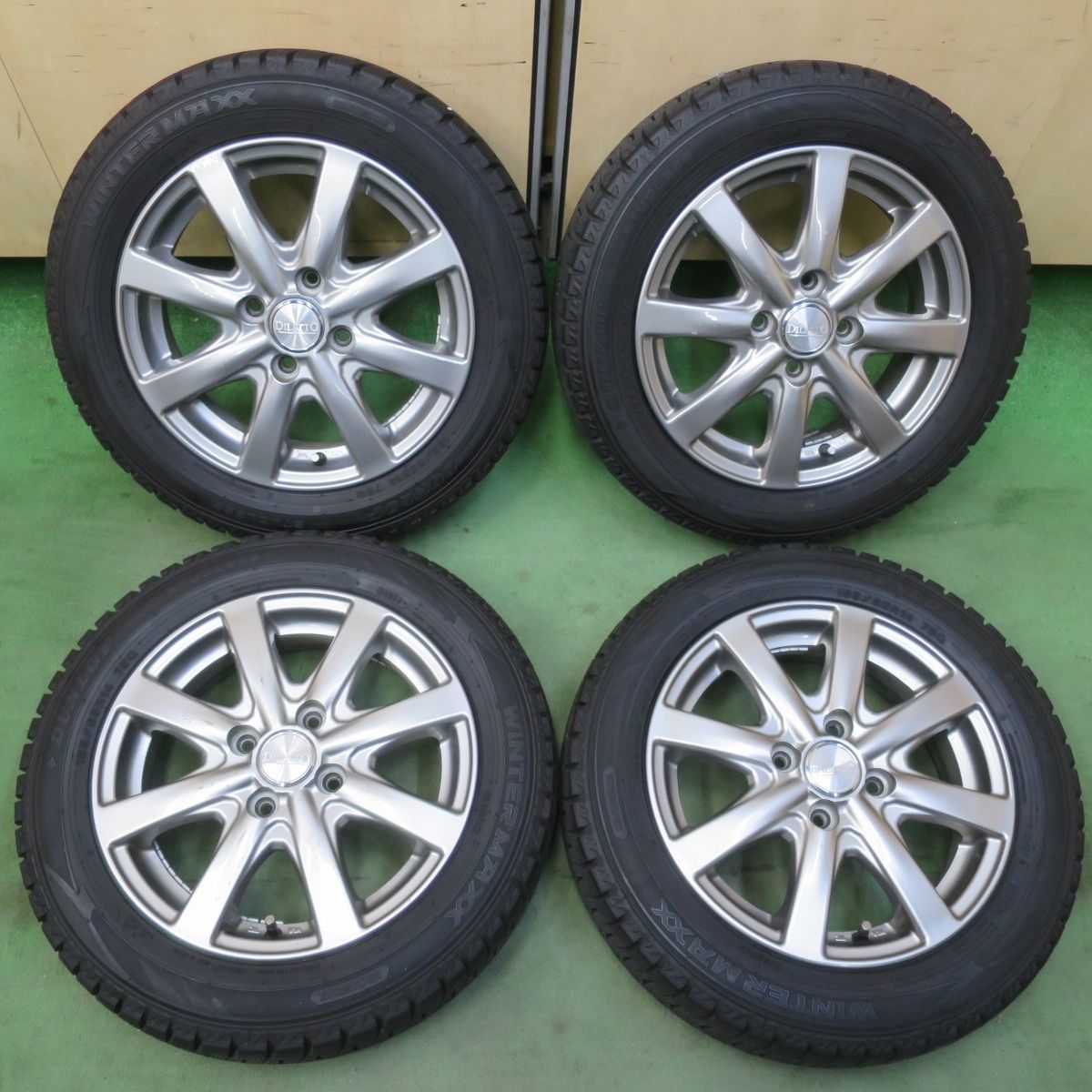 バリ溝！23年！9.5分☆スタッドレス 155/65R14 ダンロップ ウインター 