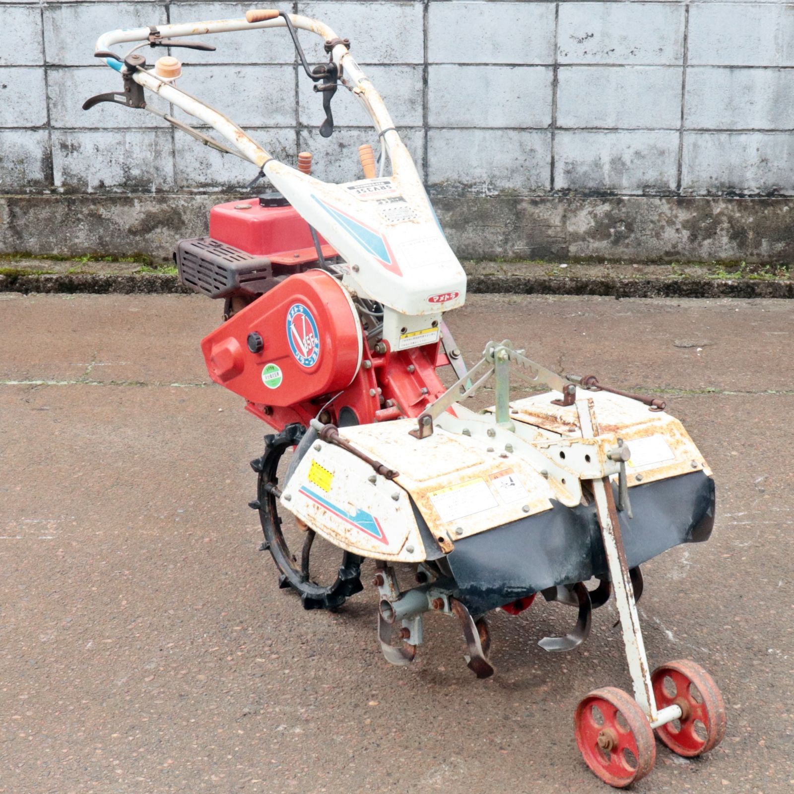盛岡　マメトラ 管理機 SRV35　リターンカルチ うねたて　6馬力　耕運機 新潟発 マメトラ 管理機 SRV35F リターンカルチ 6馬力 ガソリン