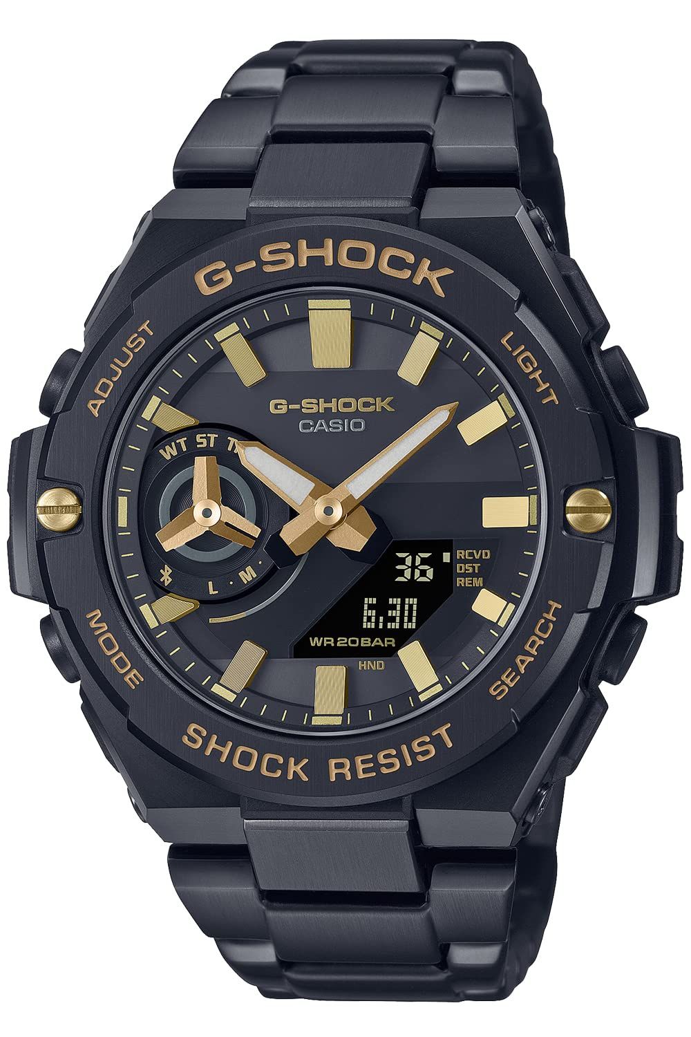 G-SHOCK [カシオ] 腕時計 ジーショック 【国内正規品】 G-STEEL Bluetooth 搭載 ソーラー GST-B500BD-1A9JF メンズ ブラック