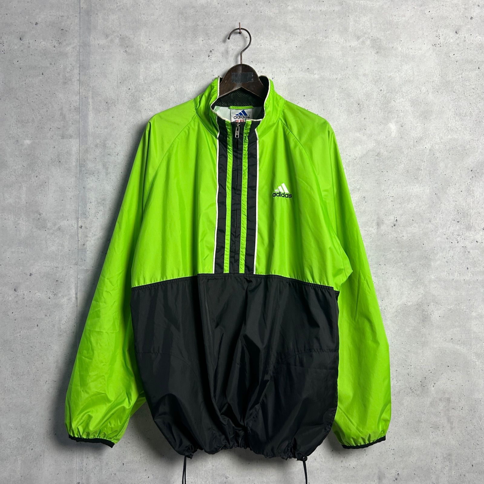 90s 00s adidas パフォーマンスロゴ アノラックジャケット 万国旗タグ 