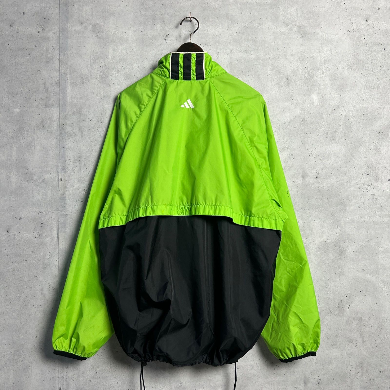 90s 00s adidas パフォーマンスロゴ アノラックジャケット 万国旗タグ 