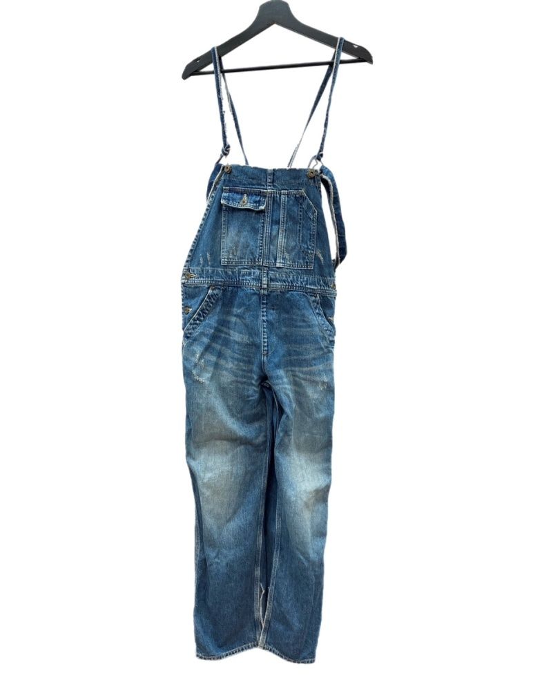 セール【美品】アパルトモン　デニムオーバーオール 34 アパルトモン L'Appartement 22SS Damage Denim Over All ダメージ加工