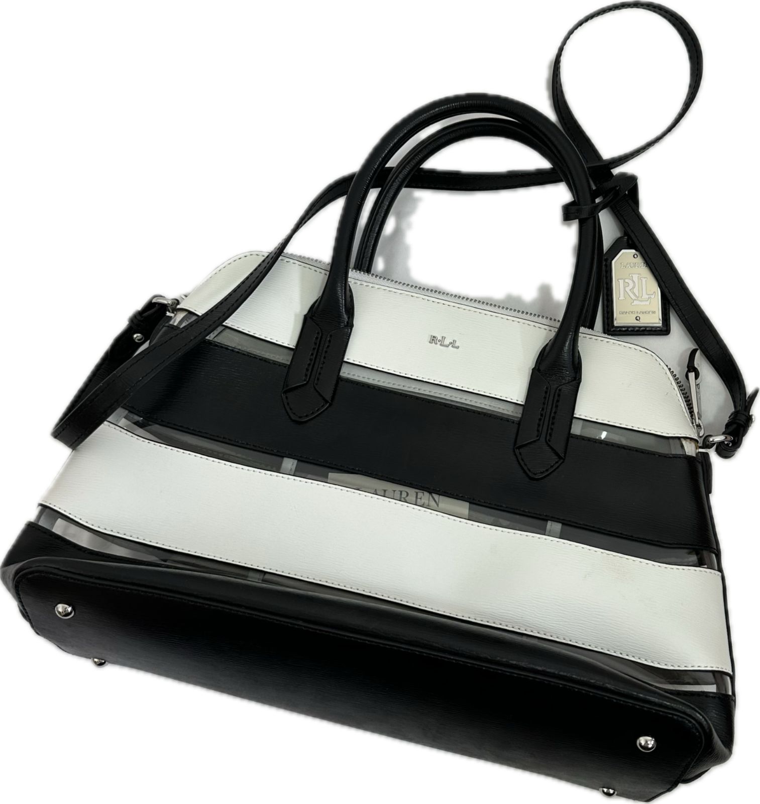 美品】LAUREN RALPH LAURENローレンラルフローレン ショルダーバッグ 