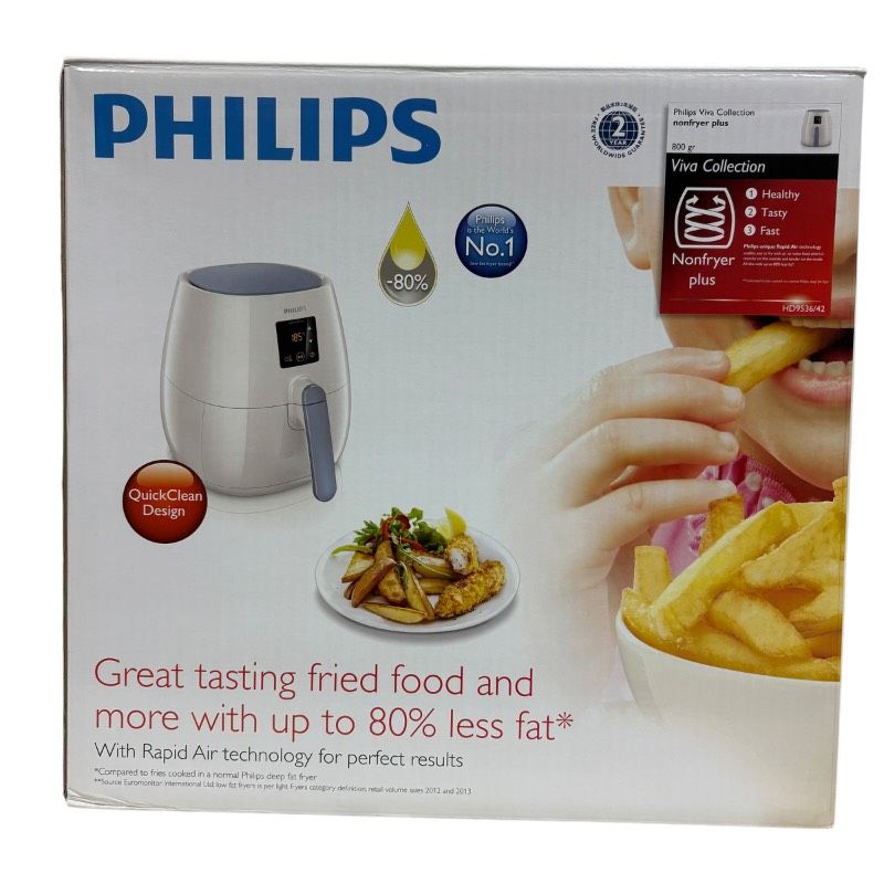 【未開封】PHILIPS フィリップス ノンフライヤー HD9536/42 Viva Collection Nonfryer Plus ホワイト