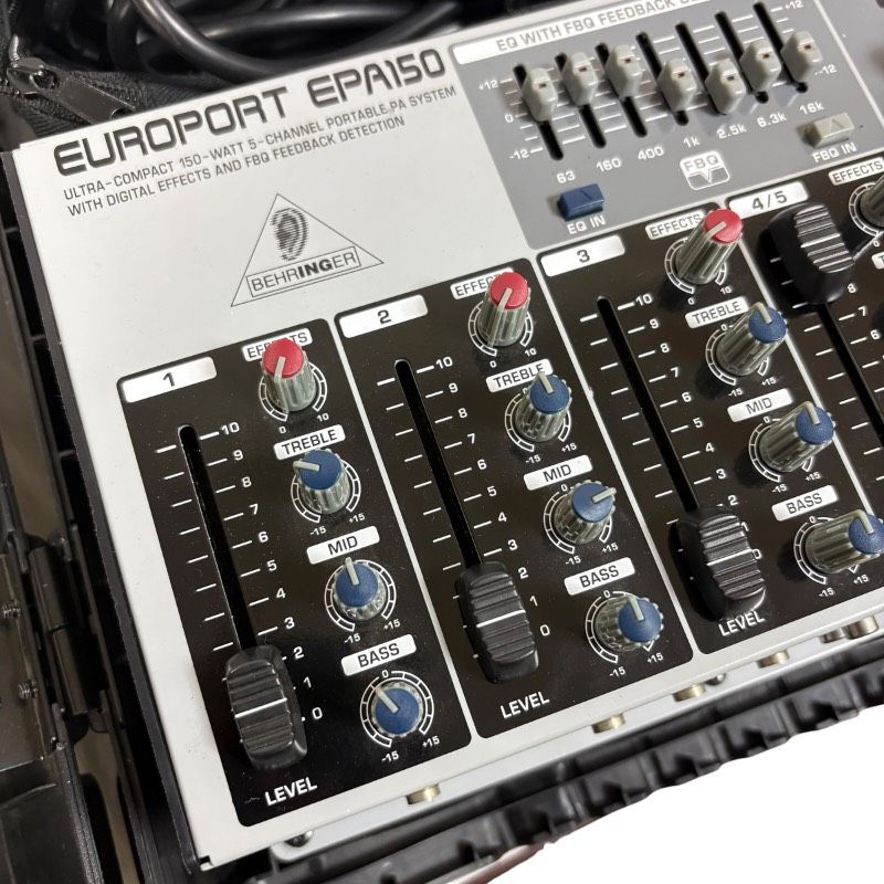 動作品】BEHRINGER ベリンガー EPA150 ポータブルPAシステム ミキサー 