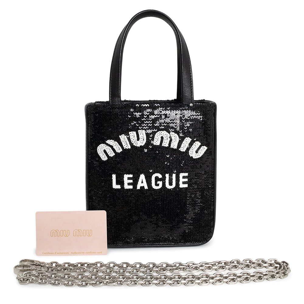 未使用 MIUMIU ブラック ハンドバッグ 2way レザーサッチェル 【公式通販】