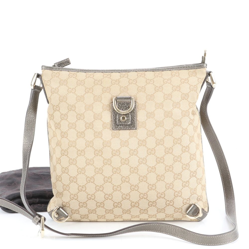 ☆GUCCI 美品 グッチ GGキャンバス アビー 131326 レザー ショルダー