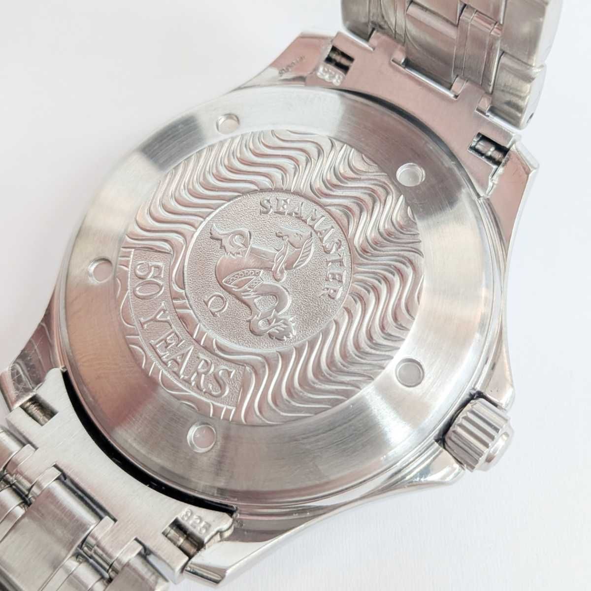  OMEGA オメガ シーマスター300 GMT50周年記念 腕時計 2234.50 メンズ ステンレススチール シルバー 日本向けサイズ 自動巻き時計 腕時計(アナログ)