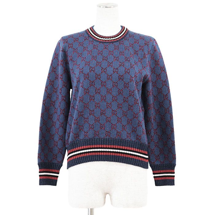 GUCCI グッチ　カシミヤニット　7分袖　G ロゴ 極美品】GUCCI グッチ セーター ニット GG ロゴ モノグラム