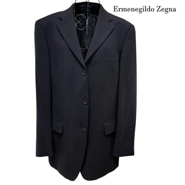 Ermenegildo Zegna Soft テーラードジャケット XL相当 ダークネイビー 