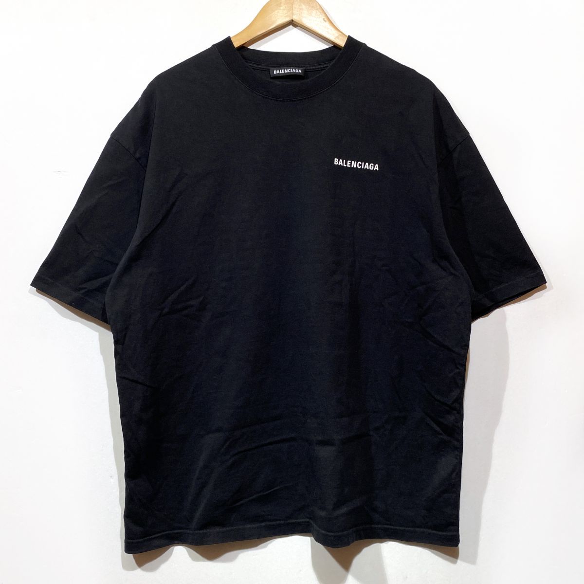 BALENCIAGA バレンシアガ ロゴプリントTシャツ Lサイズ 612966 