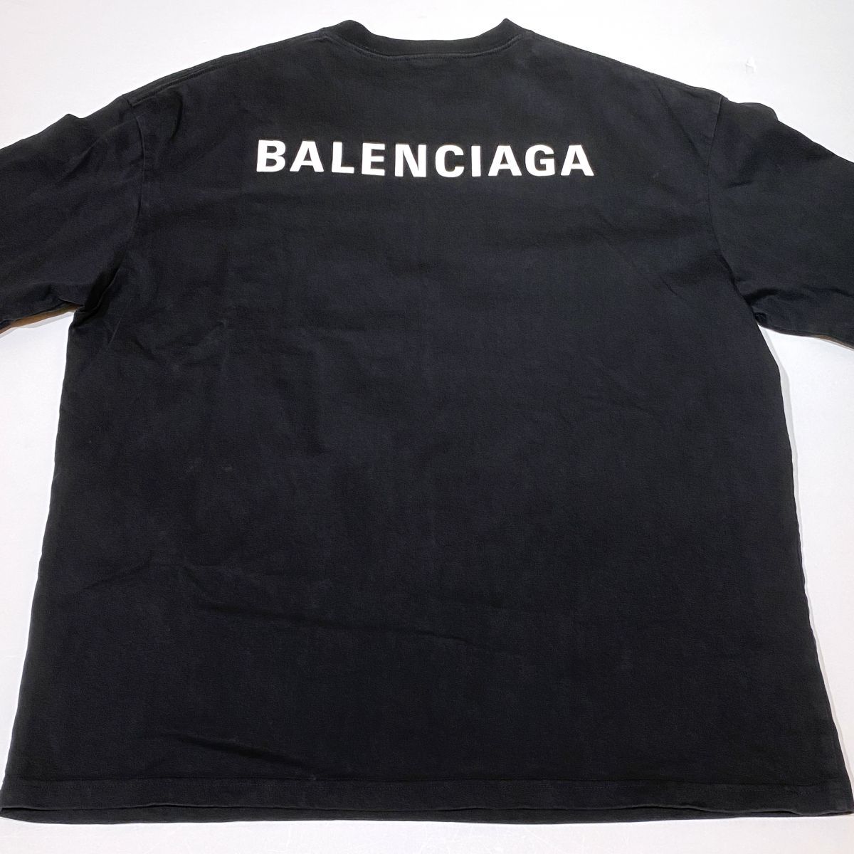 BALENCIAGA バレンシアガ ロゴプリントTシャツ Lサイズ 612966 TIVG5 