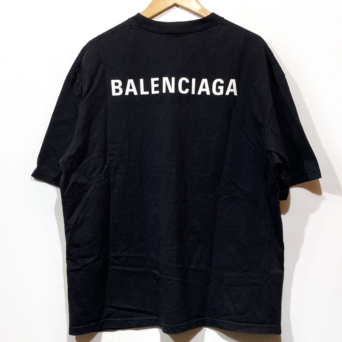 BALENCIAGA バレンシアガ ロゴプリントTシャツ Lサイズ 612966 TIVG5 