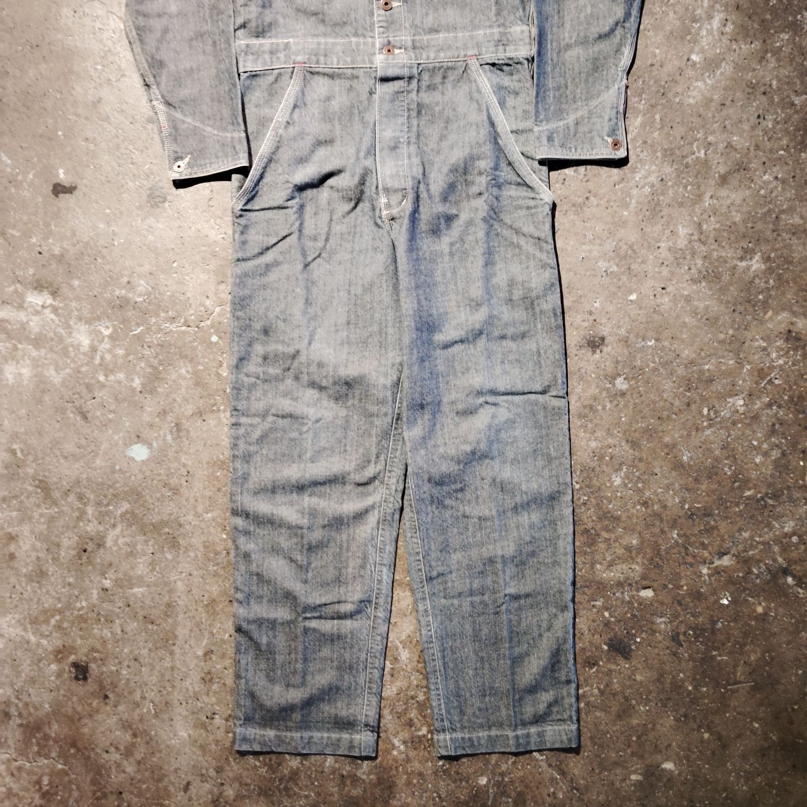 Von Dutch 90s USA製 デニムオールインワン つなぎ XS ボンダッチ