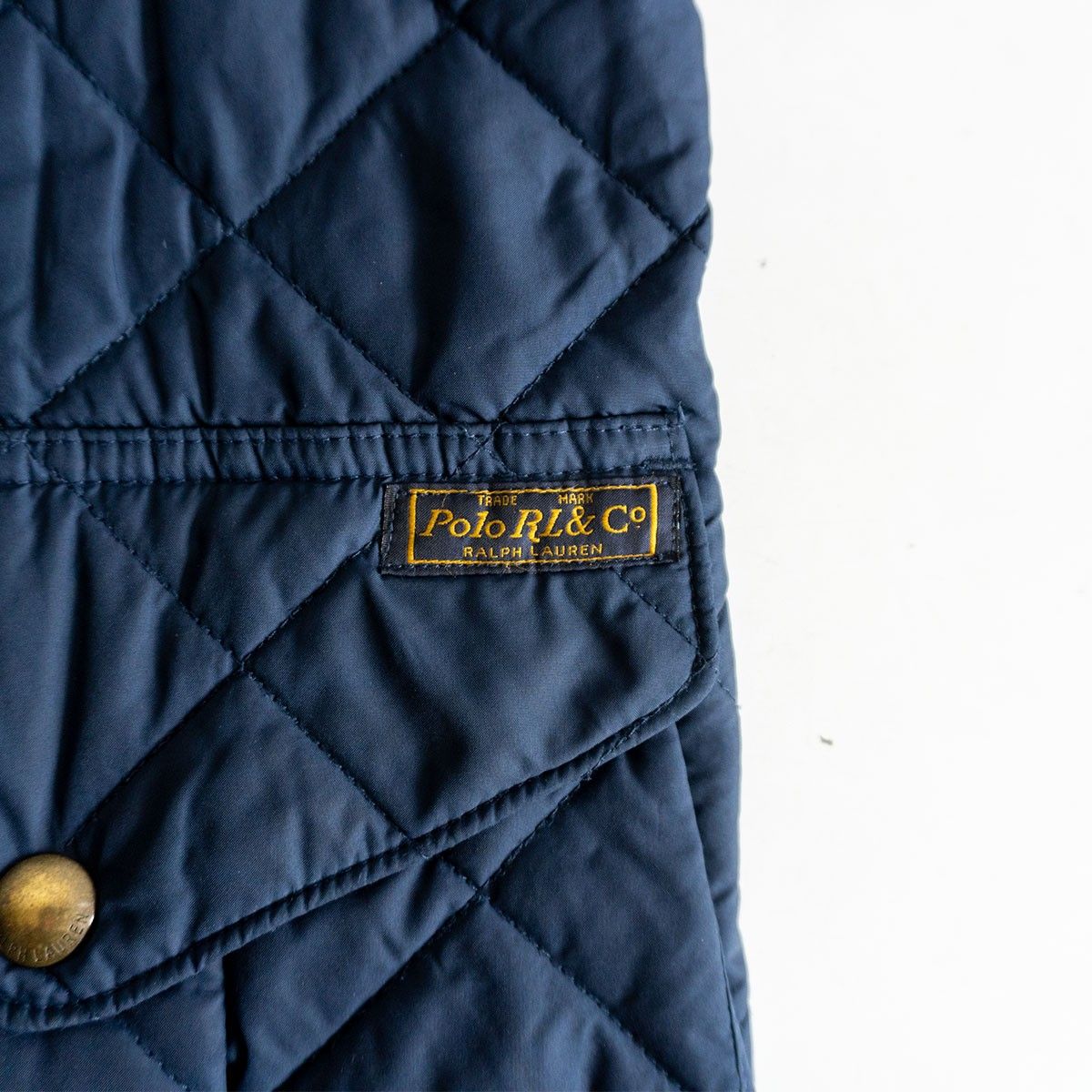 定番】POLO RALPH LAUREN【コーデュロイ襟 キルティング ジャケット】M 