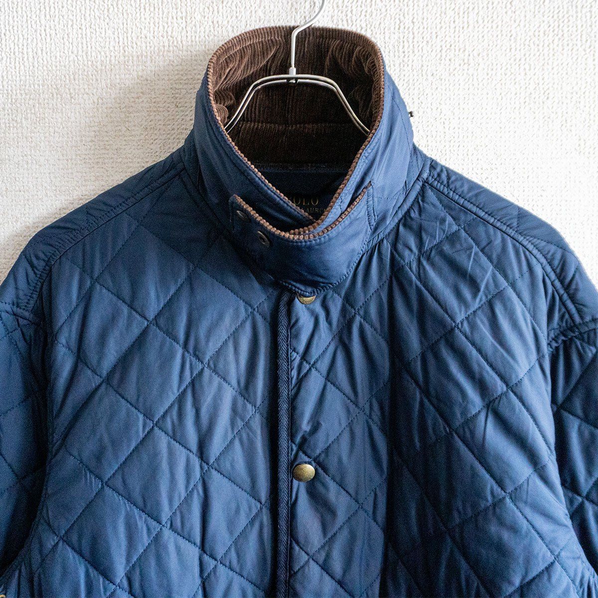 定番】POLO RALPH LAUREN【コーデュロイ襟 キルティング ジャケット】M 