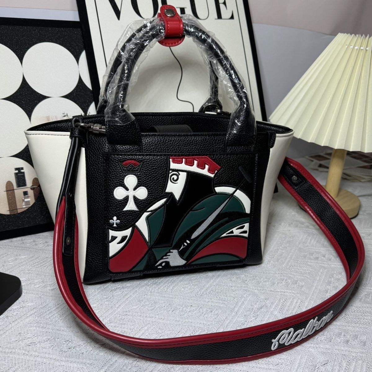 Malbon トランプデザイン バッグ　ゴルフバッグ2WAY ショルダー付 Malbon トランプデザイン バッグ ゴルフバッグ2WAY ショルダー付