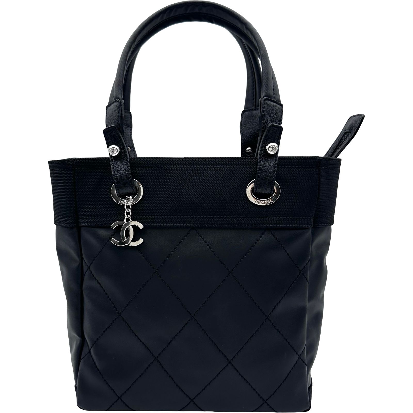 シャネル CHANEL パリビアリッツ トートPM A34208 14番台 ブラック 