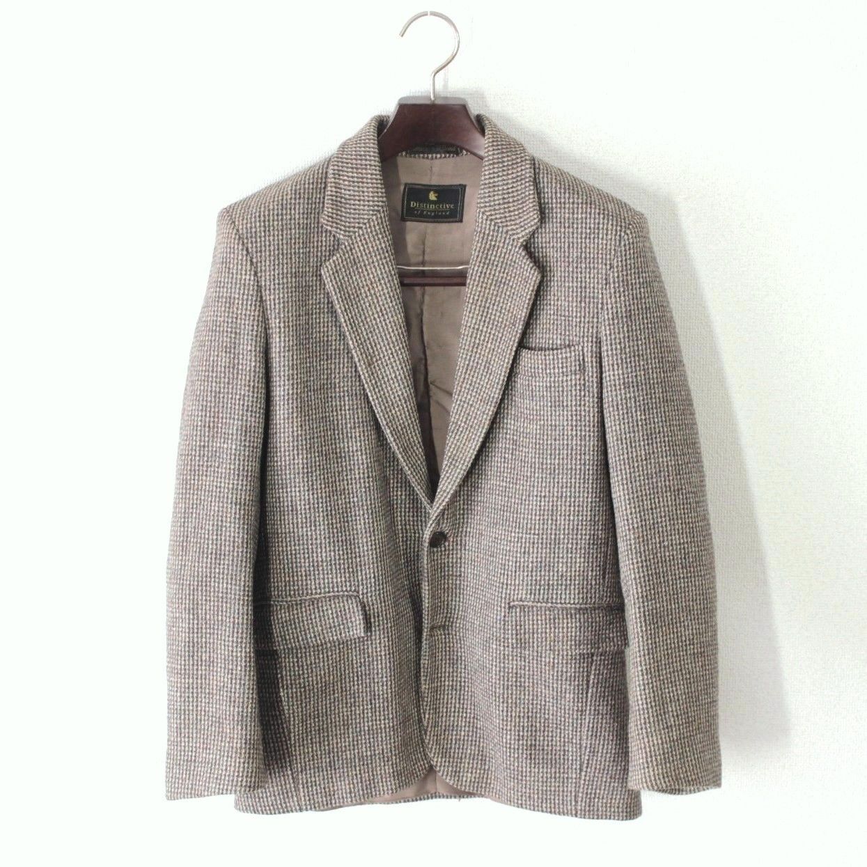 50【美品・訳あり】Harris Tweed ハリスツイード メンズジャケット S 