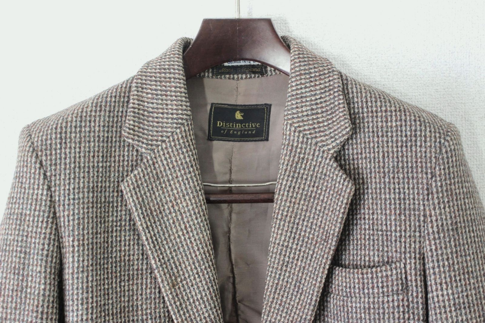 50【美品・訳あり】Harris Tweed ハリスツイード メンズジャケット S 