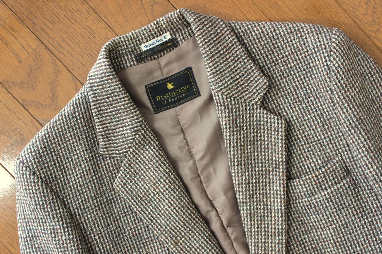 50【美品・訳あり】Harris Tweed ハリスツイード メンズジャケット S 