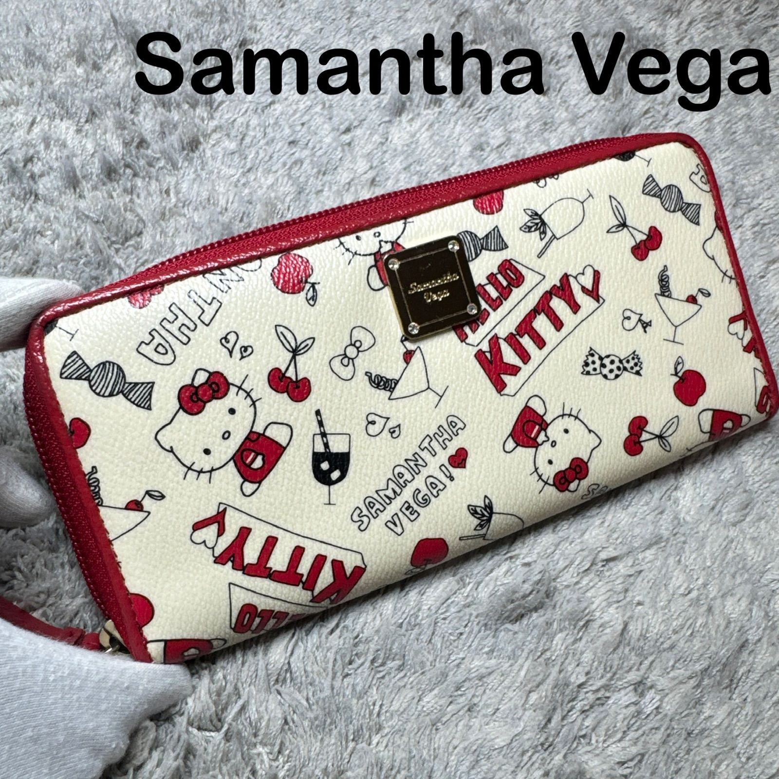 Samantha Vega サマンサヴェガ 長財布 HELLO KITTY コラボ ラウンド 