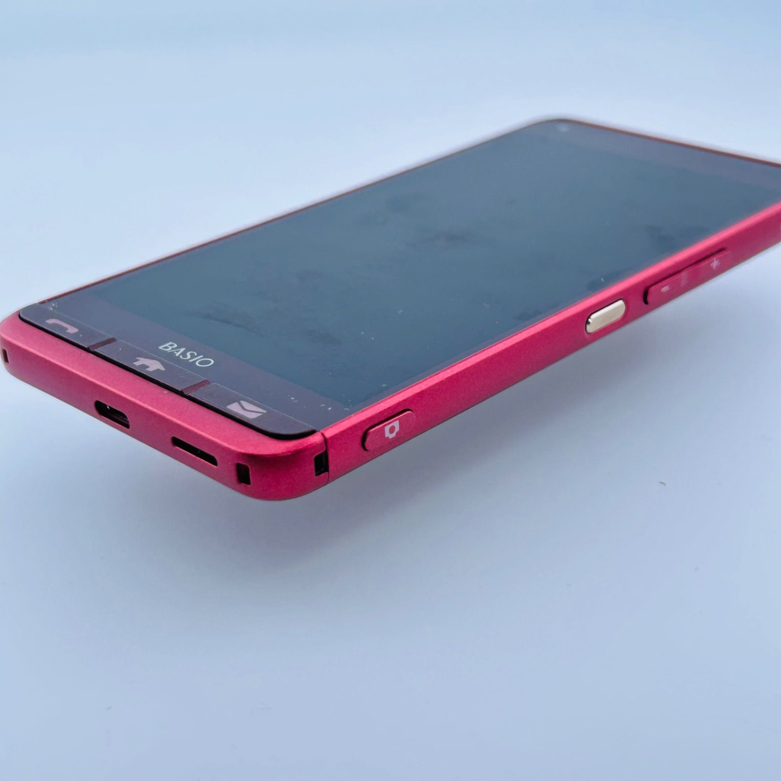 SIMフリー KYOCERA BASIO3 32GB ブルー 電池良好 SIMフリー KYOCERA