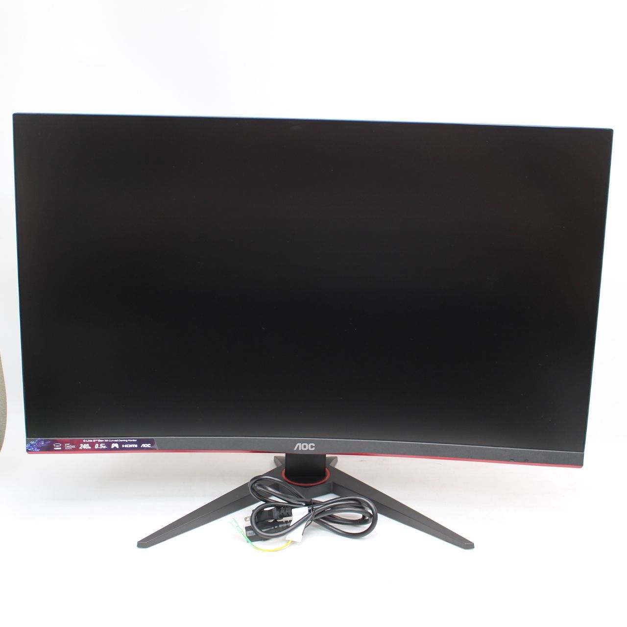 586)【美品】AOC C32G2ZE/11 [31.5インチ ブラック&レッド]2022年製 