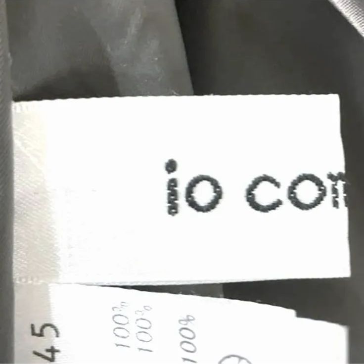 io comme io イオコムイオ ノースリーブ ウール ワンピース チェック 