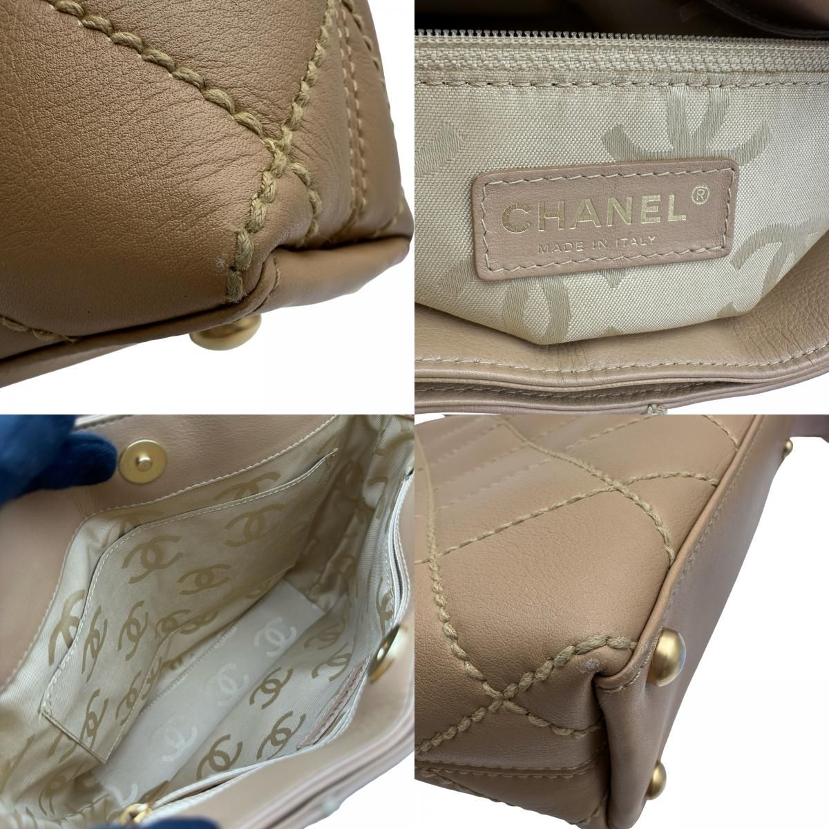 シャネル CHANEL ワイルドステッチ ハンドバッグ A18126 9番台 