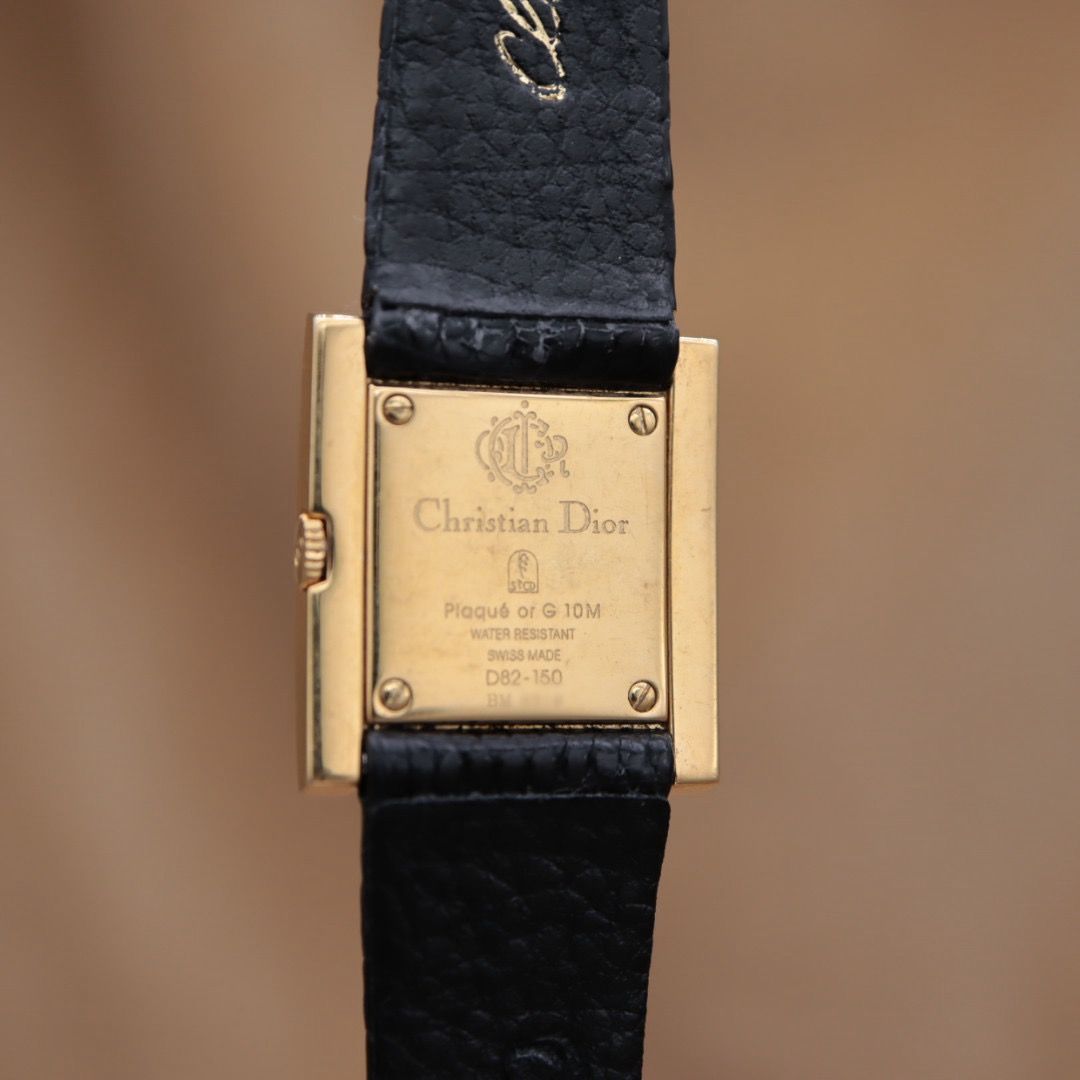 クリスチャンディオール カナージュ D82-150 Christian Dior 黒文字盤