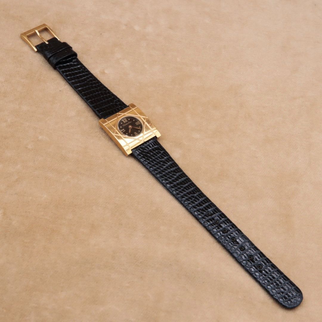 クリスチャンディオール カナージュ D82-150 Christian Dior 黒文字盤