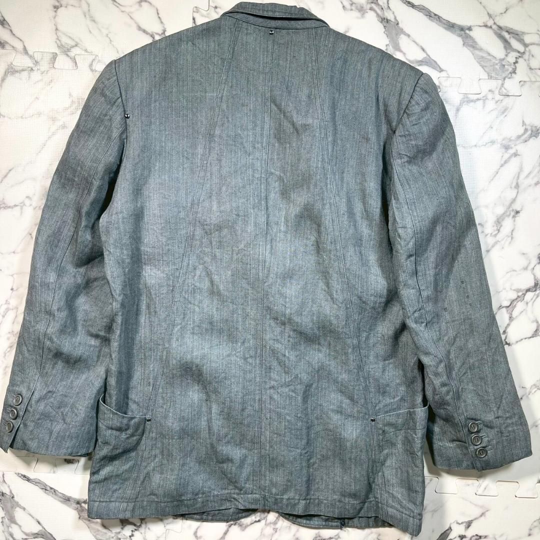 ✨73年製/初期タグ✨ISSEI MIYAKE グレー テーラード ジャケット