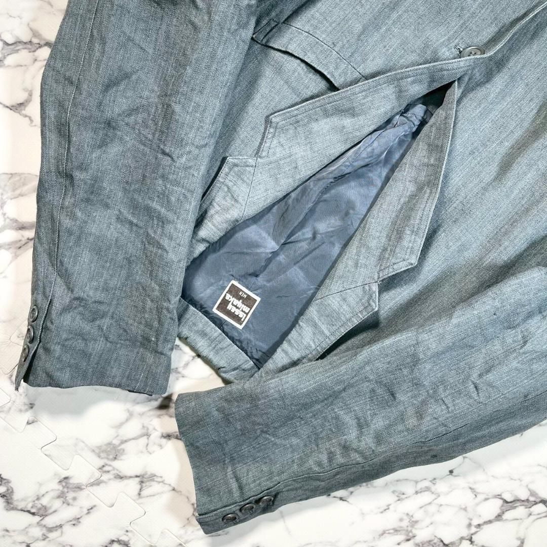 ⭐️筆タグイッセイミヤグレージャケット極美品⭐️ ✨73年製/初期タグ✨ISSEI MIYAKE グレー テーラード ジャケット